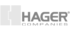 Hager Products: Access Control Locks, Door Controls, Exit Devices, Electrified Solutions, Commercial Hinges, Residential Hinges, Roton Continuous Geared Hinges, Stainless Steel Continuous Hinges, Trim & Auxiliary, Thresholds & Weatherstripping, Sliding Door Hardware, and Euroline