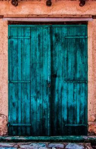 colored door